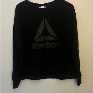 Reebok Women's Black Crew Neck Sweater